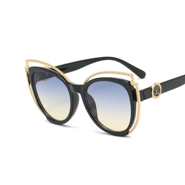 sunglasses fashion cat eye women's sun glasses personality hollow out luxury designer metal decoration men vintage eyewear uv400, White;black
sunglasses fashion cat eye women's sun glasses personality hollow out luxury designer metal decoration men vintage eyewear uv400, White;black