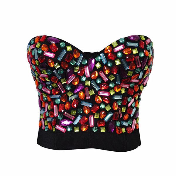 Woman Bustiers Hot Sexy Women Rhinestone Punk Rock Strapless Overbust Top Bustier Colorful Rhinestone Corset Bra Clubwear Body Shaper Corset, Black;white
Woman Bustiers Hot Sexy Women Rhinestone Punk Rock Strapless Overbust Top Bustier Colorful Rhinestone Corset Bra Clubwear Body Shaper Corset, Black;white