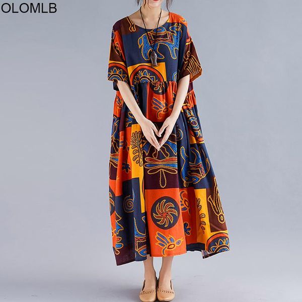 casual dresses 2021 women summer ethnic printed dress vintage cotton robe plus size linen big swing loose long 4xl 5xl 6xl, Black;gray
casual dresses 2021 women summer ethnic printed dress vintage cotton robe plus size linen big swing loose long 4xl 5xl 6xl, Black;gray