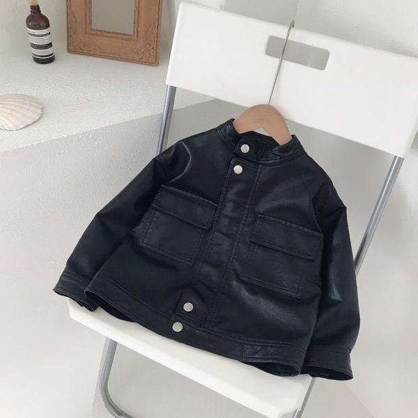 jackets boys leather coat black children's winter jacket for girls medium and small short 2021 autumn korean, Blue;gray
jackets boys leather coat black children's winter jacket for girls medium and small short 2021 autumn korean, Blue;gray