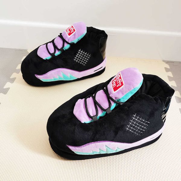 big size 35-43 snug sneakers women house floor slippers women/men winter warm home slippers ladies slides shoes y0902, Black
big size 35-43 snug sneakers women house floor slippers women/men winter warm home slippers ladies slides shoes y0902, Black