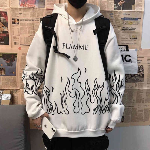 men flame print pullover sweatshirt harajuku loose long sve korean streetwear couple oversized autumn winter solid hoodi, Black
men flame print pullover sweatshirt harajuku loose long sve korean streetwear couple oversized autumn winter solid hoodi, Black