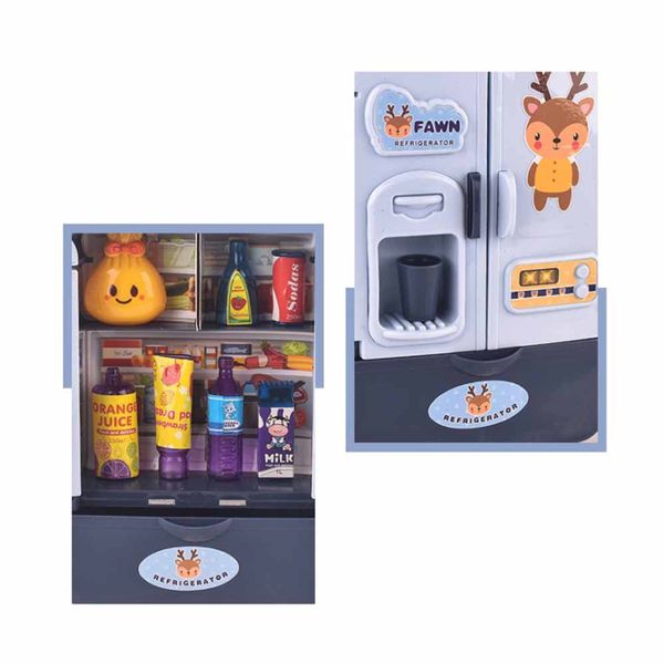 toy fridge electric simulation toy refrigerator pretend play food vending machine play house toy