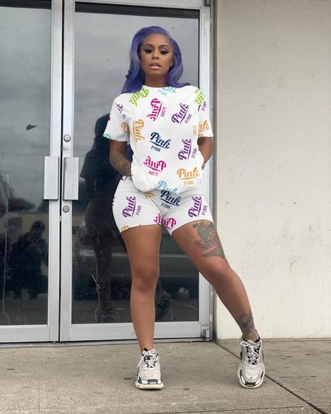 women's tracksuits summer 2021 two piece set women pink outfits sweatsuit graffiti 2 tracksuit short sleeve t shirt biker shorts jogger, Gray
women's tracksuits summer 2021 two piece set women pink outfits sweatsuit graffiti 2 tracksuit short sleeve t shirt biker shorts jogger, Gray