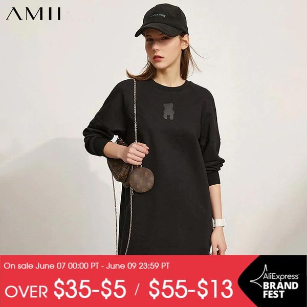 casual dresses amii minimalism spring fashion dress for women streetwear 100%cotton oneck hollow out aline loose hoodies 12170360, Black;gray
casual dresses amii minimalism spring fashion dress for women streetwear 100%cotton oneck hollow out aline loose hoodies 12170360, Black;gray