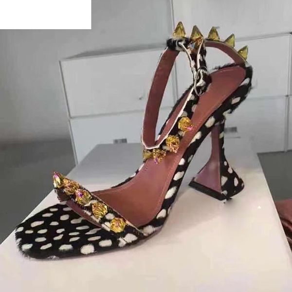 sandals cup high heel crystal rivet women polka dot horse fur narrow band ankle strap sandalias summer party dress shoes otoi, Black
sandals cup high heel crystal rivet women polka dot horse fur narrow band ankle strap sandalias summer party dress shoes otoi, Black