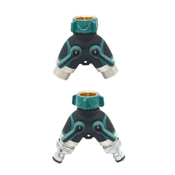 3/4 inch thread 2 way garden tap water splitter y conector drip irrigation adapter cranes 1pcs watering equipments
3/4 inch thread 2 way garden tap water splitter y conector drip irrigation adapter cranes 1pcs watering equipments