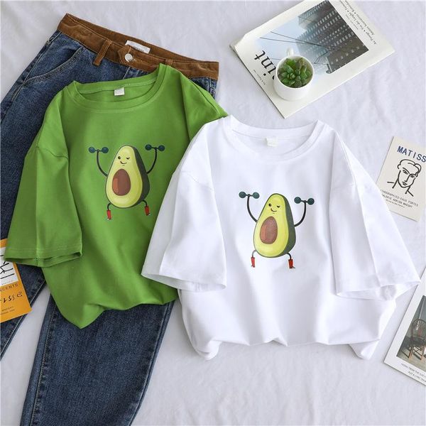 women's t-shirt loose large size avocado green short-sleeved ins fashion korean version of the wild 2021 summer bf wind jacket w, White
women's t-shirt loose large size avocado green short-sleeved ins fashion korean version of the wild 2021 summer bf wind jacket w, White