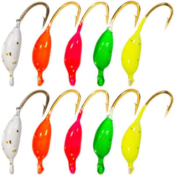 fishing hooks 10pcs/box ice metal jigs heads winter jigging barbed for walleye high-carbon steel crappie sunfish
fishing hooks 10pcs/box ice metal jigs heads winter jigging barbed for walleye high-carbon steel crappie sunfish