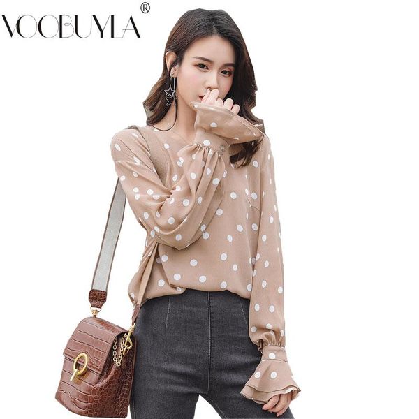 women's blouses & shirts women spring chiffon 2021 big size xl-4xl feminine blouse long sleeve blusas femme polka dot top, White
women's blouses & shirts women spring chiffon 2021 big size xl-4xl feminine blouse long sleeve blusas femme polka dot top, White