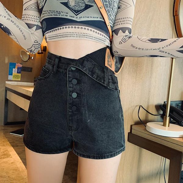 women's shorts yedinas high waist jean women summer streetwear ladies denim plus size slim irregular jeans sexy, White;black
women's shorts yedinas high waist jean women summer streetwear ladies denim plus size slim irregular jeans sexy, White;black