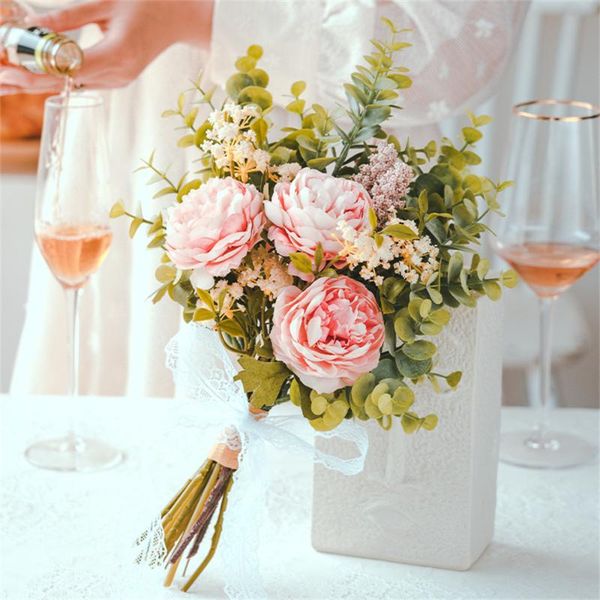 decorative flowers & wreaths forest peony bouquet hand silk artificial flower diy home decoration fake wedding party
decorative flowers & wreaths forest peony bouquet hand silk artificial flower diy home decoration fake wedding party