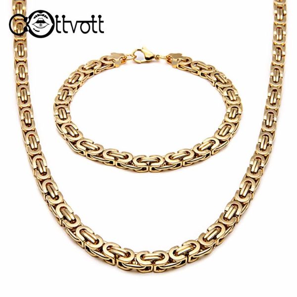 earrings & necklace gold color byzantine link chain for men bracelet set stainless steel jewelry sets hiphop jewellery chains ms109, Silver
earrings & necklace gold color byzantine link chain for men bracelet set stainless steel jewelry sets hiphop jewellery chains ms109, Silver
