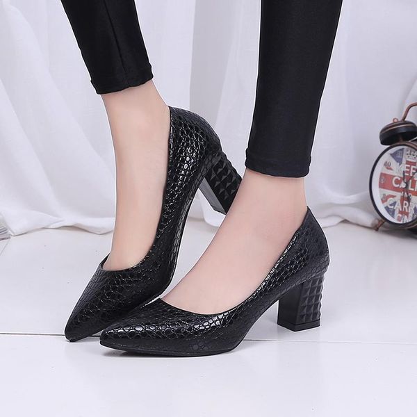 women's high heels pumps closed pointed shallow basic office square heel classic ladies dress party slip-on weding shoes, Black
women's high heels pumps closed pointed shallow basic office square heel classic ladies dress party slip-on weding shoes, Black