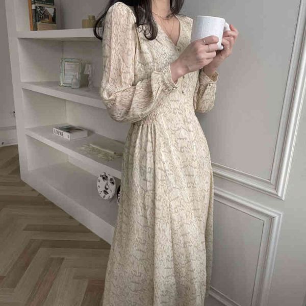 women's jackets women autumn korean style maxi vestido v neck small single breasted midi dress lantern sleeve elegant casual loose, Black;brown
women's jackets women autumn korean style maxi vestido v neck small single breasted midi dress lantern sleeve elegant casual loose, Black;brown