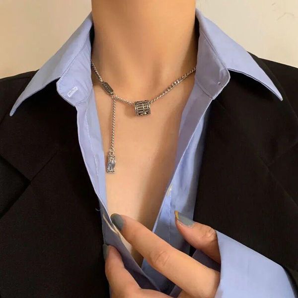 chains hip-hop necklace cool girl ins street hipster personality retro design net red small jewelry pendant clavicle chain, Silver
chains hip-hop necklace cool girl ins street hipster personality retro design net red small jewelry pendant clavicle chain, Silver