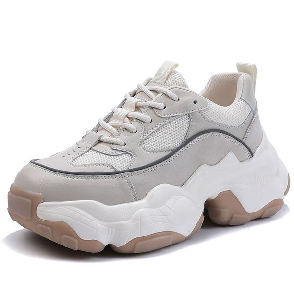 Womens Chunky Sneakers Thick Bottom Platform Vulcanize Shoes Fashion Breathable Casual Running Shoes for Woman Female 2022, Beige
Womens Chunky Sneakers Thick Bottom Platform Vulcanize Shoes Fashion Breathable Casual Running Shoes for Woman Female 2022, Beige