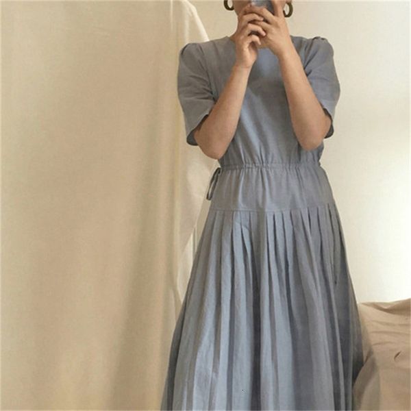 casual dresses elegant temperament white round neck drawstring tie waist puff sleeve pleated dress long skirt bodycon pmkm, Black;gray
casual dresses elegant temperament white round neck drawstring tie waist puff sleeve pleated dress long skirt bodycon pmkm, Black;gray