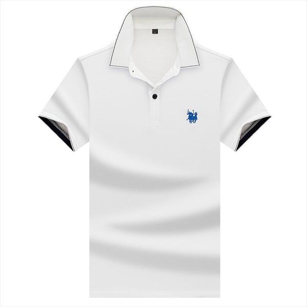 father husband solid shirt summer mens polos shirts brand clothing, White;black
father husband solid shirt summer mens polos shirts brand clothing, White;black