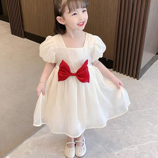 girls kids princess sweet fairy dress summer outfit short sleeve children baby bow organza party dresses vestidos s12563 girl's, Red;yellow
girls kids princess sweet fairy dress summer outfit short sleeve children baby bow organza party dresses vestidos s12563 girl's, Red;yellow