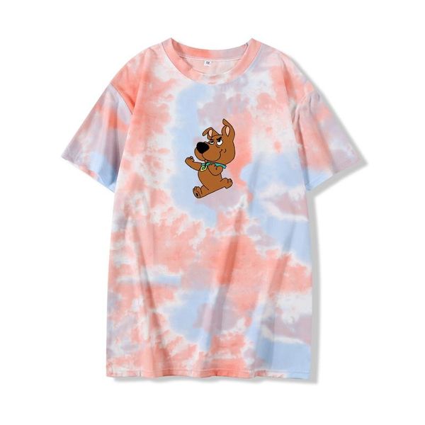 cartoon cute dog pattern printing summer tie dye t-shirt japanese korean streetwear personality casual harajuku style women's, White
cartoon cute dog pattern printing summer tie dye t-shirt japanese korean streetwear personality casual harajuku style women's, White