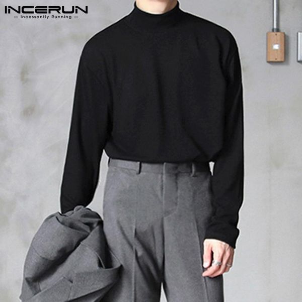 men's t-shirts 2021 mens pullover leisure solid color fashion long sleeve loose high collar stylish wear soft bottoming shirt s-5xl inc, White;black
men's t-shirts 2021 mens pullover leisure solid color fashion long sleeve loose high collar stylish wear soft bottoming shirt s-5xl inc, White;black