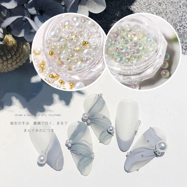 nail art decorations 1box tiny ab crystal rhinestones for nails shiny caviar beads micro glass balls mix size charm pearls holo, Silver;gold
nail art decorations 1box tiny ab crystal rhinestones for nails shiny caviar beads micro glass balls mix size charm pearls holo, Silver;gold