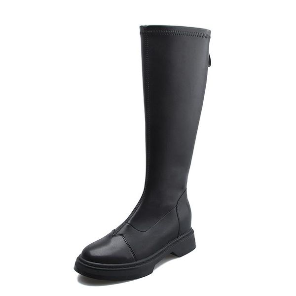 boots 41-43 large women's fall 2021 versatile high tube knight british style inner heightening, Black
boots 41-43 large women's fall 2021 versatile high tube knight british style inner heightening, Black
