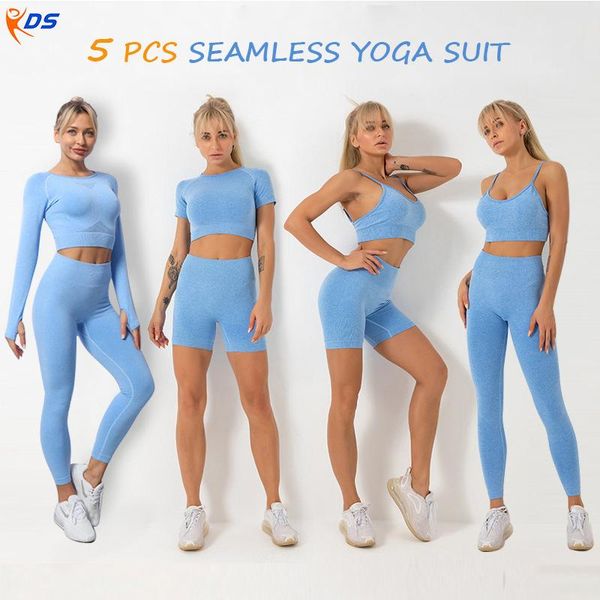 yoga outfit 5pcs seamless women set gym clothing fitness bra crop shirts high waist shorts leggings sportswear workout tracksuits
yoga outfit 5pcs seamless women set gym clothing fitness bra crop shirts high waist shorts leggings sportswear workout tracksuits