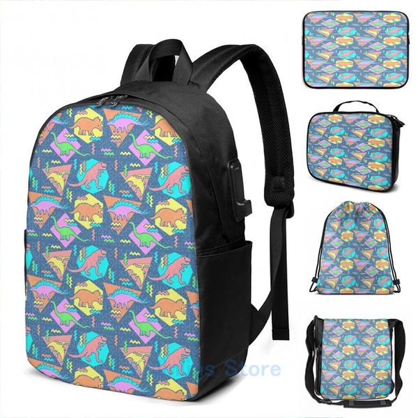 backpack funny graphic print nineties dinosaurs pattern usb charge men school bags women bag travel laptop
backpack funny graphic print nineties dinosaurs pattern usb charge men school bags women bag travel laptop