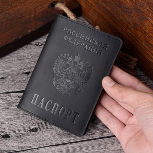 card holders genuine leather russia passport cover engraved covers for full grain gift him, Brown;gray
card holders genuine leather russia passport cover engraved covers for full grain gift him, Brown;gray