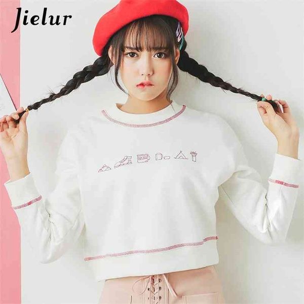 japanese kawaii korean hoodie harajuku s- embroidery funny pattern white sweatshirt for women thin basic moletom cropped 210426, Black
japanese kawaii korean hoodie harajuku s- embroidery funny pattern white sweatshirt for women thin basic moletom cropped 210426, Black