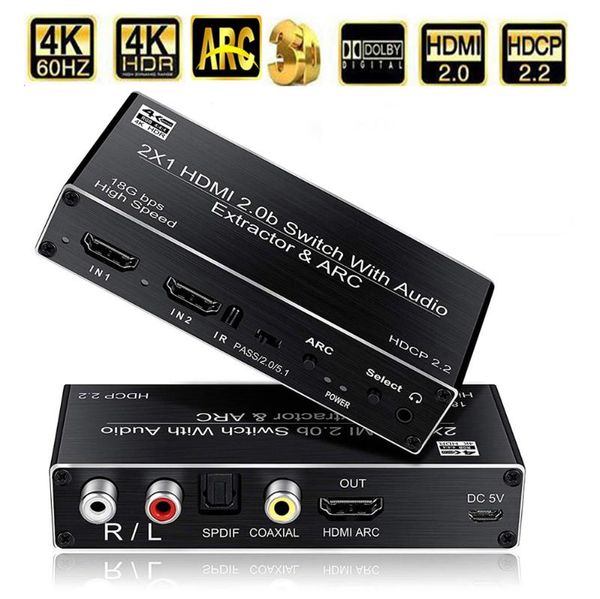 audio cables & connectors 2 port 2.0 extractor for ps5 4k 60hz 5.1ch 2.0b arc switch with toslink stereo hdcp 2.2
audio cables & connectors 2 port 2.0 extractor for ps5 4k 60hz 5.1ch 2.0b arc switch with toslink stereo hdcp 2.2
