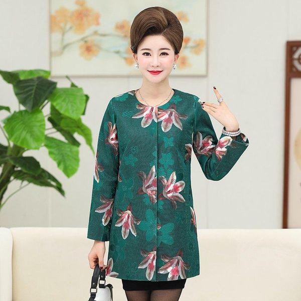 women's jackets plus size 4xl middle-aged women floral print jacket coat spring autumn casual outerwear, Black;brown
women's jackets plus size 4xl middle-aged women floral print jacket coat spring autumn casual outerwear, Black;brown