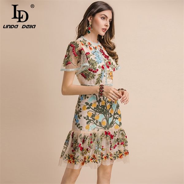 ld linda della new 2021 fashion runway summer dress womens flare sleeve floral embroidery elegant mesh hollow out midi dresses, Black;gray
ld linda della new 2021 fashion runway summer dress womens flare sleeve floral embroidery elegant mesh hollow out midi dresses, Black;gray
