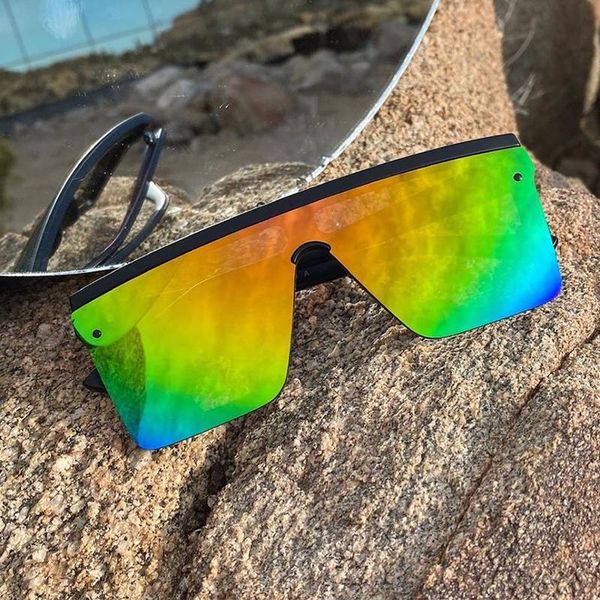 sunglasses square women's fashion 2021 vintage flat oversized mirror men's glasses brand design green sun shades, White;black
sunglasses square women's fashion 2021 vintage flat oversized mirror men's glasses brand design green sun shades, White;black