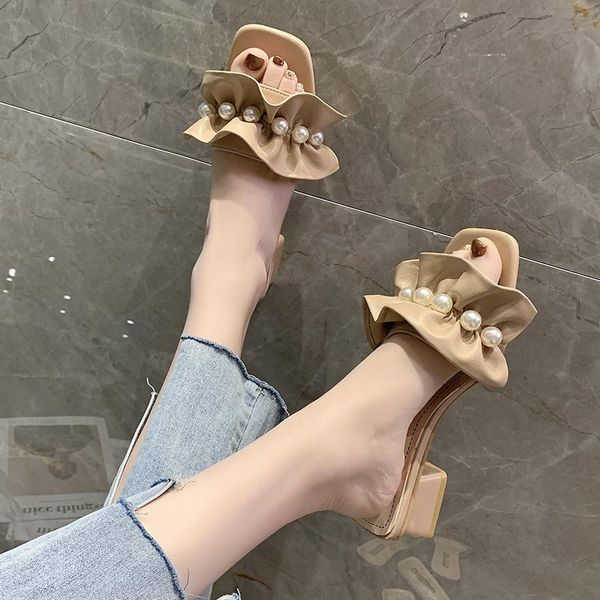 slippers casual med shoes square heel women heels slides pantofle luxury block soft summer high 2021 scandals rome pumps rubber, Black
slippers casual med shoes square heel women heels slides pantofle luxury block soft summer high 2021 scandals rome pumps rubber, Black