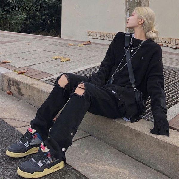 women's jeans women high waist korean trendy trouser hole design fashion harajuku teens street wear all-match boyfriend straight, Blue
women's jeans women high waist korean trendy trouser hole design fashion harajuku teens street wear all-match boyfriend straight, Blue