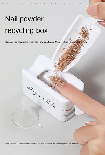 nail art double french powder box jewelry recycling storage portable infiltration container manicure tools kits
nail art double french powder box jewelry recycling storage portable infiltration container manicure tools kits