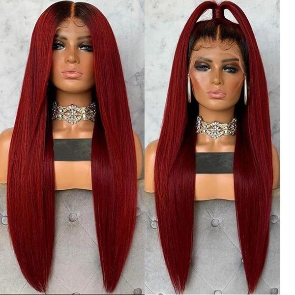 synthetic wigs peruca 13x4 lace frontal wig for black women straight fake hair ombre burgundy red cosplay
synthetic wigs peruca 13x4 lace frontal wig for black women straight fake hair ombre burgundy red cosplay
