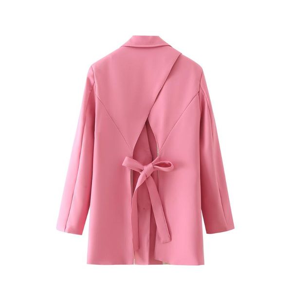 women's suits & blazers 2021 women fashion cross bandage single breasted blazer notched neck long sleeve backless hollow out loose offi, White;black
women's suits & blazers 2021 women fashion cross bandage single breasted blazer notched neck long sleeve backless hollow out loose offi, White;black