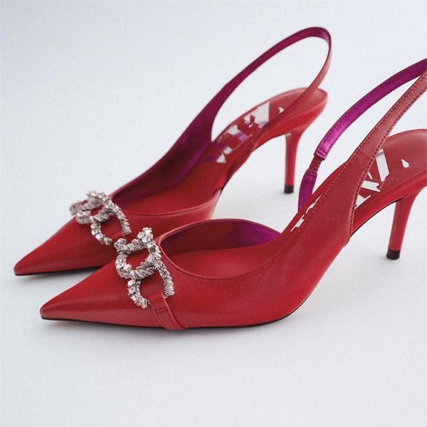 sandals zar red women's shoes sheep leather high heel pointed toe shallow mouth back trip strap thin, Black
sandals zar red women's shoes sheep leather high heel pointed toe shallow mouth back trip strap thin, Black