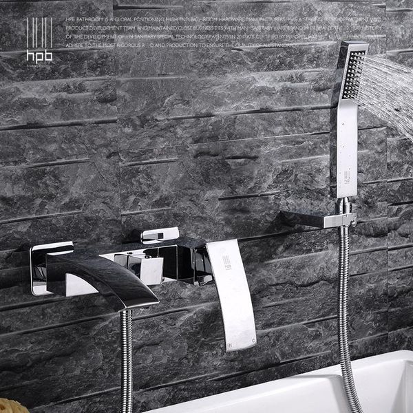 wall mounted bathroom faucet bath tub mixer tap with hand shower waterfall and cold brass torneira sets
wall mounted bathroom faucet bath tub mixer tap with hand shower waterfall and cold brass torneira sets