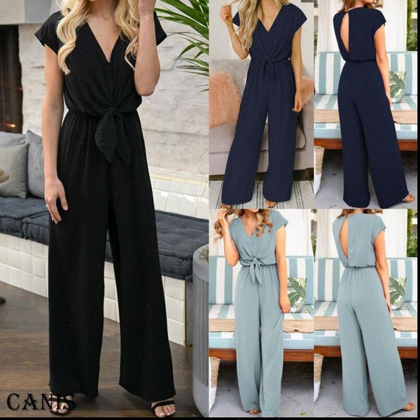 womens romper women summer casual short sleeve v neck solid jumpsuit high waist loose simple, Black;white
womens romper women summer casual short sleeve v neck solid jumpsuit high waist loose simple, Black;white