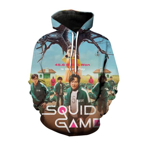 men's hoodies & sweatshirts squid and women's hoodies, korean sweatshirts, round six piece 3d printing, large, children's, Black
men's hoodies & sweatshirts squid and women's hoodies, korean sweatshirts, round six piece 3d printing, large, children's, Black