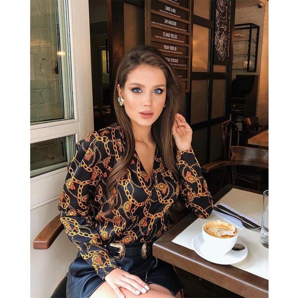 spring long sleeve slim chain print blouse women deep v neck autumn shirts loose and blouses 2021 women's &, White
spring long sleeve slim chain print blouse women deep v neck autumn shirts loose and blouses 2021 women's &, White