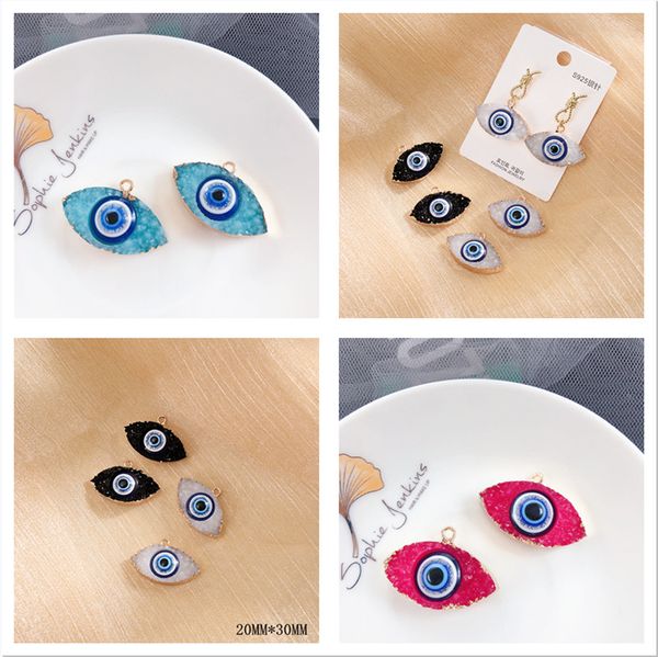 s2541 jewelry accessory diy fashion ornaments evil eye pendant charms resin necklace earrings pendants, Bronze;silver
s2541 jewelry accessory diy fashion ornaments evil eye pendant charms resin necklace earrings pendants, Bronze;silver