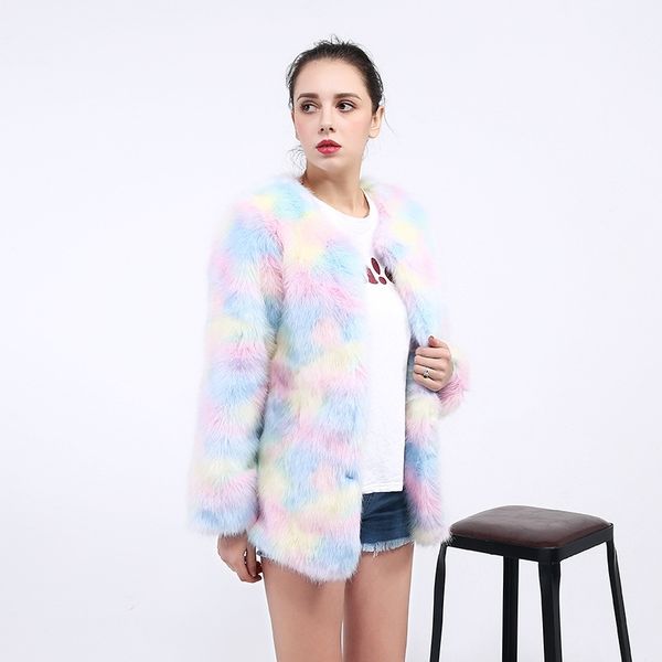 gradient tie dye print korean long faux fur coat warm winter coat womens plus size fashions faux fur coats pink 211207, Black
gradient tie dye print korean long faux fur coat warm winter coat womens plus size fashions faux fur coats pink 211207, Black