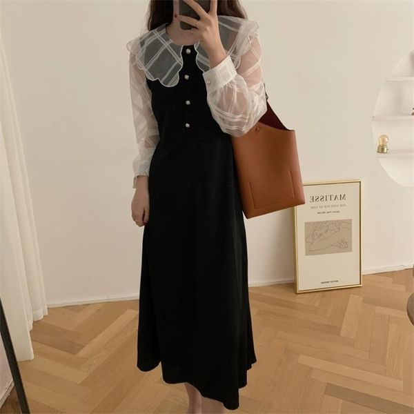 elegance sweet girls office lady high street chic fashion all match patchwork long dresses vestidos 210525, Black;gray
elegance sweet girls office lady high street chic fashion all match patchwork long dresses vestidos 210525, Black;gray