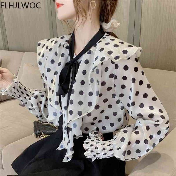 women's knits & tees spring bow tie chic blusas women long sleeve elegant office lady work polka dot ruffled blouses pnja, White
women's knits & tees spring bow tie chic blusas women long sleeve elegant office lady work polka dot ruffled blouses pnja, White